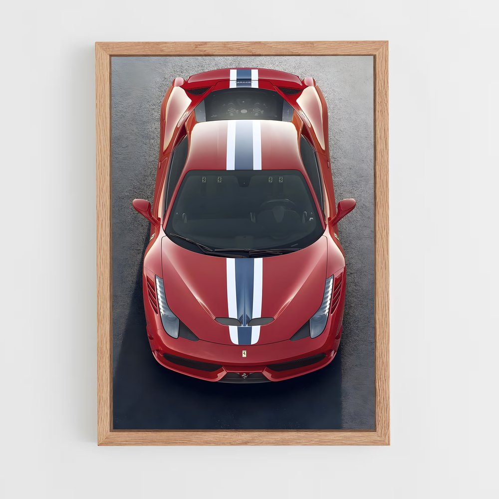 Poster speciale Rouge bande – affiche Ferrari (vue 4)